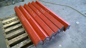 Steel angle cut to size