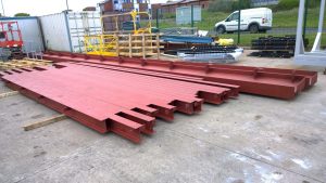 Steel ready to be loaded